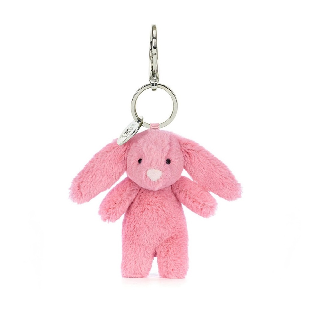 NWT Jellycat Bashful Pink Bunny Bag Charm Rabbit plush toy animal gift retired